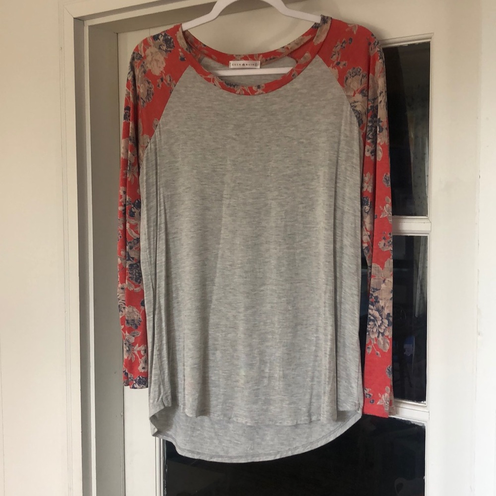 Softest Floral Baseball Tee
